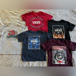 Vans Hurley Boys Bundle Shirts 5T- 6T mix